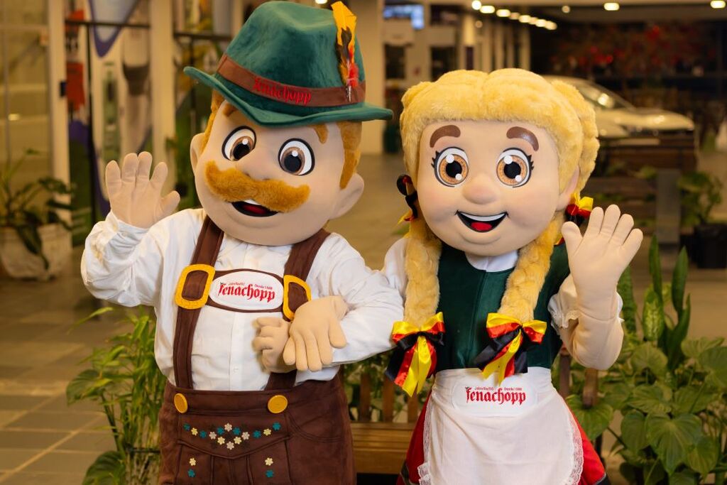 Fenachopp 2026 apresenta novos mascotes e lança votação popular em Joinville