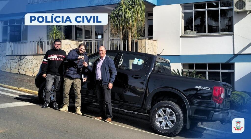 Polícia Civil recebe nova viatura para reforçar segurança pública em Água Doce