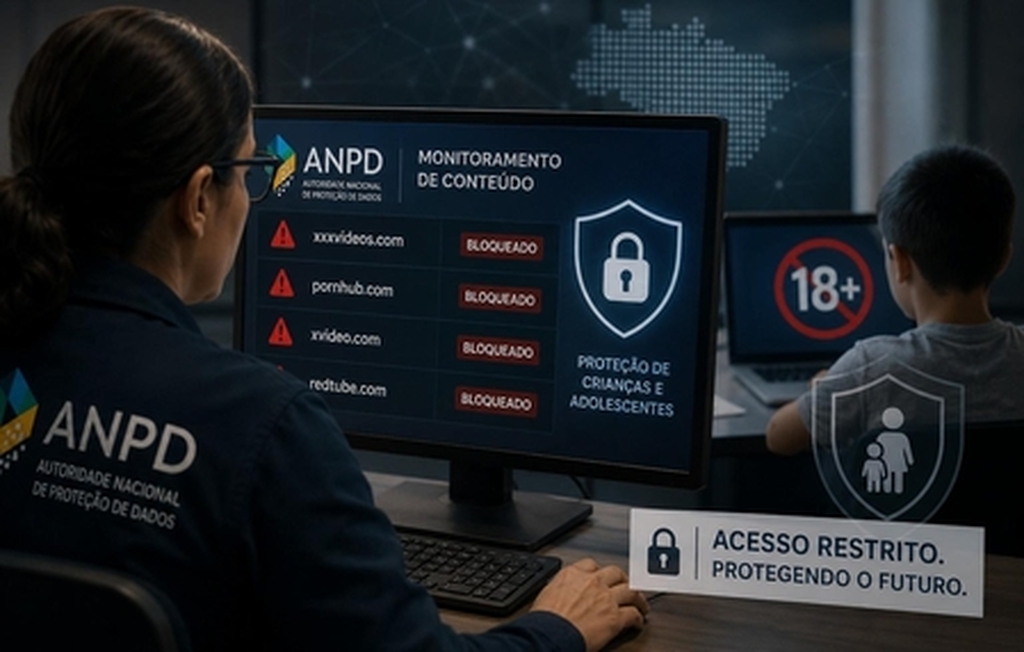 ANPD monitora sites pornográficos para impedir acesso de crianças e adolescentes