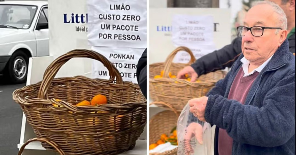 Aos 86 anos agricultor distribui alimentos de graça e emociona moradores em SC