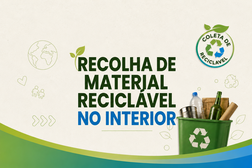 Secretaria de Agricultura fará nova Recolha de Material Reciclável no interior