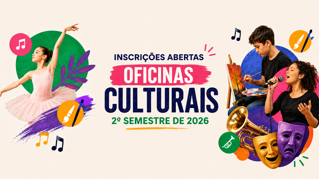 Prefeitura abre inscrições para oficinas culturais do segundo semestre