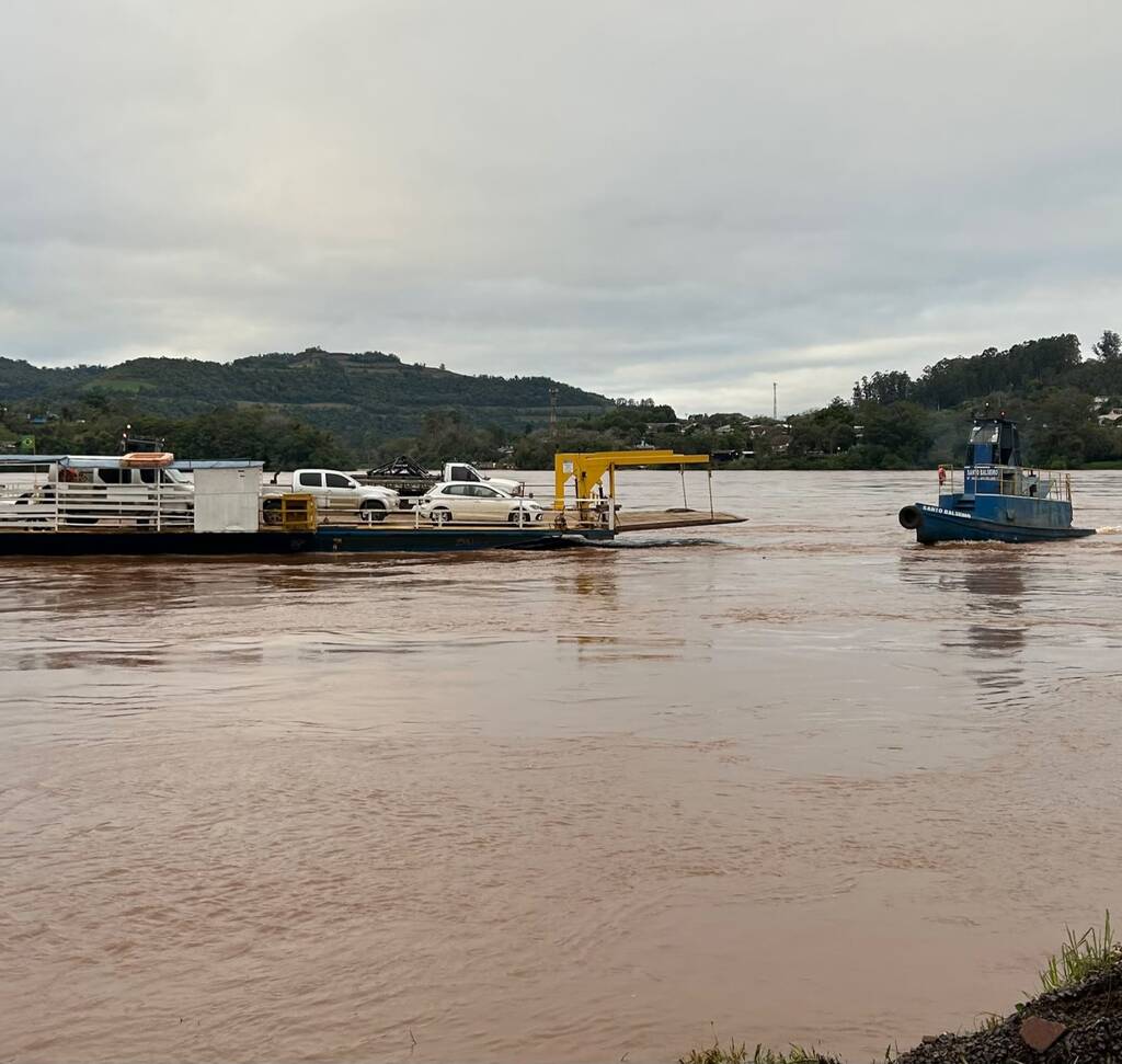 Nível do Rio Uruguai nesta sexta-feira, 3, em Itapiranga