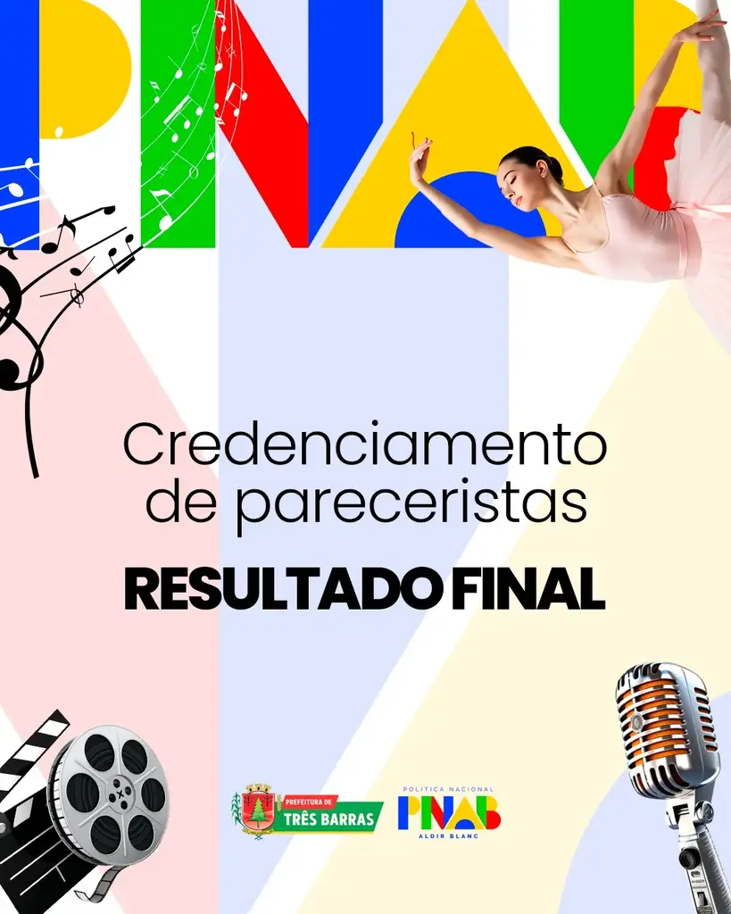 PNAB: Prefeitura de Três Barras divulga Resultado Final dos Pareceristas