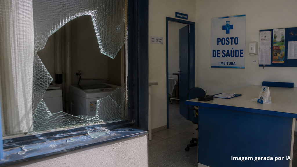 Posto de saúde é invadido e tem televisão furtada em Imbituba
