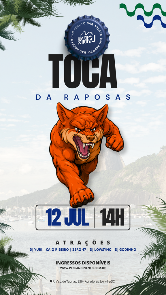 Evento promete 10 horas de música, drinks e muita animação em bar temático neste domingo