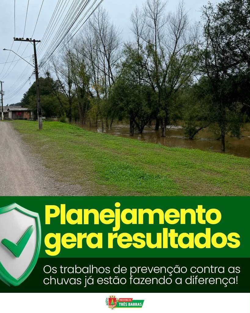 Três Barras realiza ações preventivas que garantem segurança à população