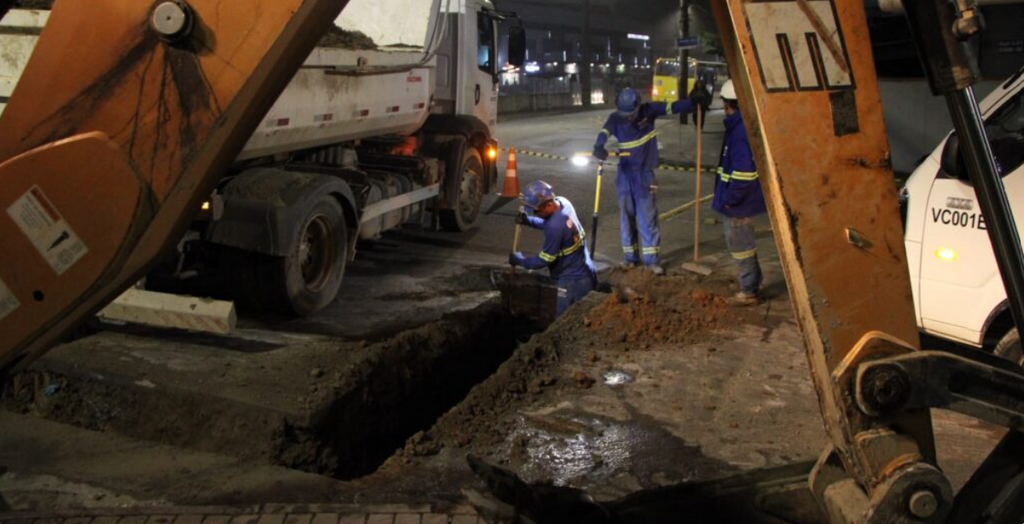 Obras no Costa e Silva vão melhorar o abastecimento de água para 40 mil moradores em Joinville
