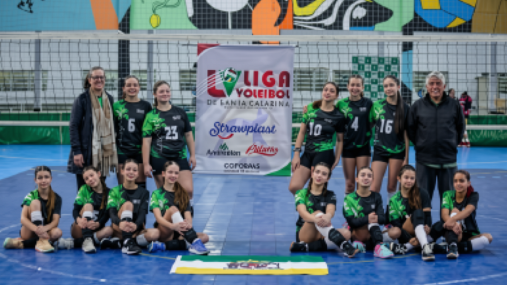 Laguna conquista vaga inédita nas finais da Liga Voleibol SC Sub-14 Feminino