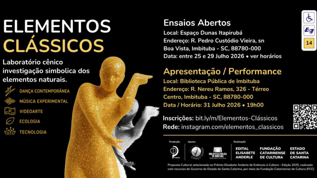 Dança, tecnologia e videoarte marcam programação gratuita do projeto 