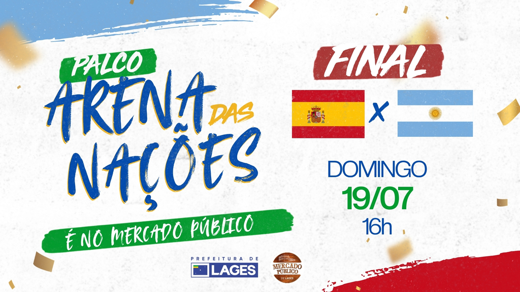 Mercado Público de Lages terá rock ao vivo no sábado e transmissão da final da Copa do Mundo no domingo