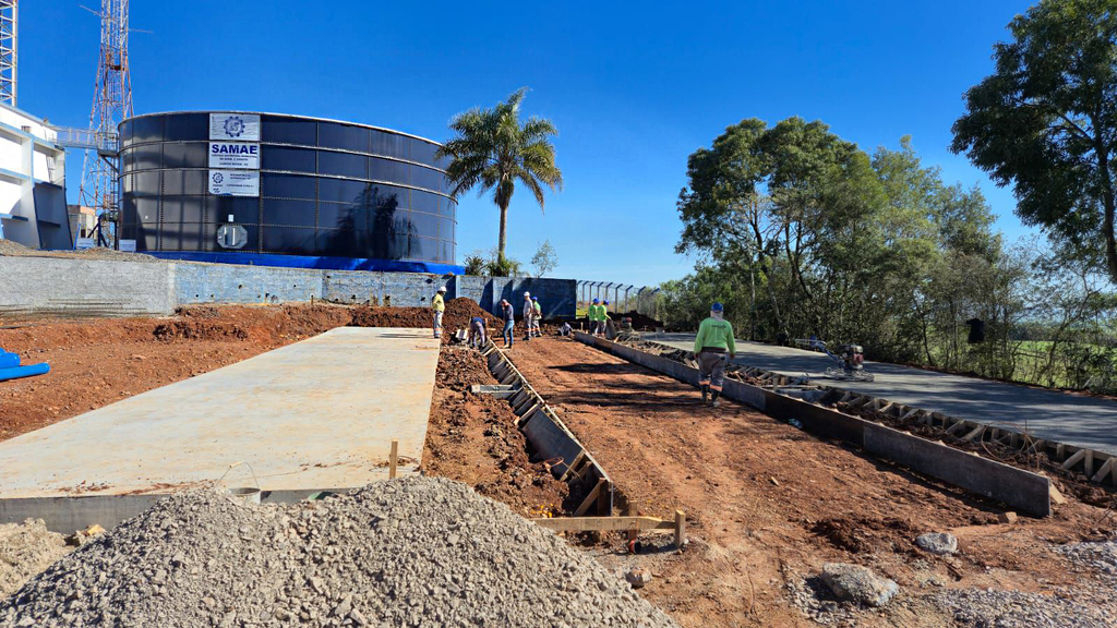 Prefeitura de Campos Novos avança com obras da nova ETA e amplia investimentos no abastecimento de água