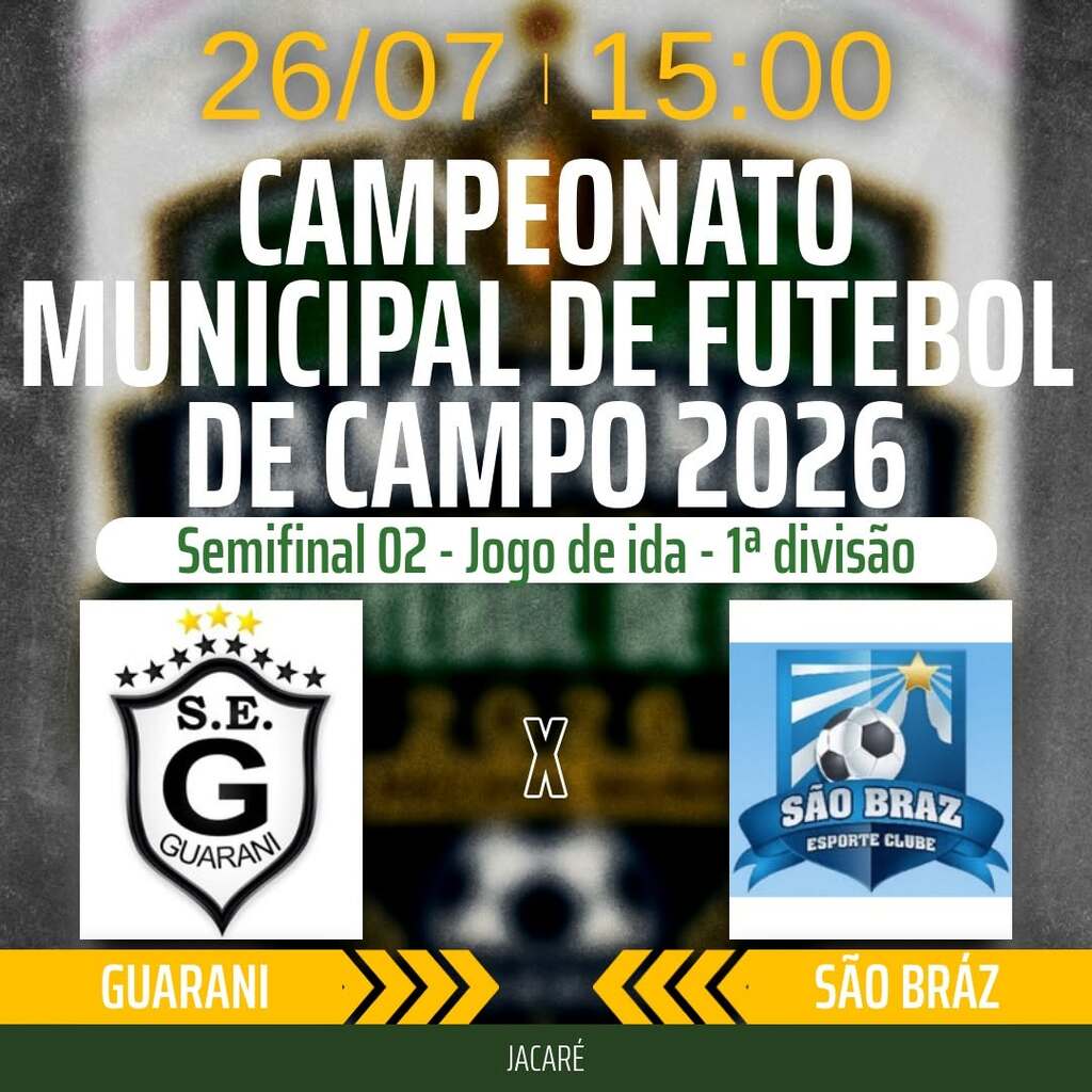 CAMPEONATO MUNICIPAL DE FUTEBOL DE TORRES – JOGOS DO PRÓXIMO DOMINGO (26/07)