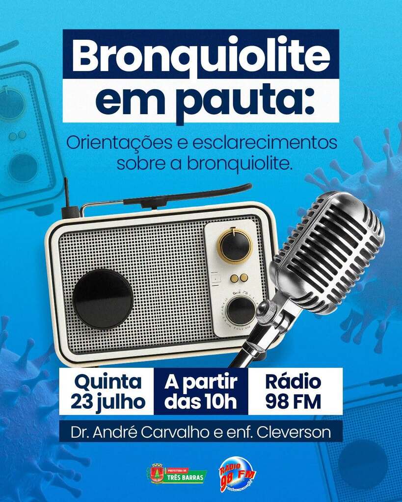Atenção para um recado importante sobre a saúde dos pequenos de Três Barras!