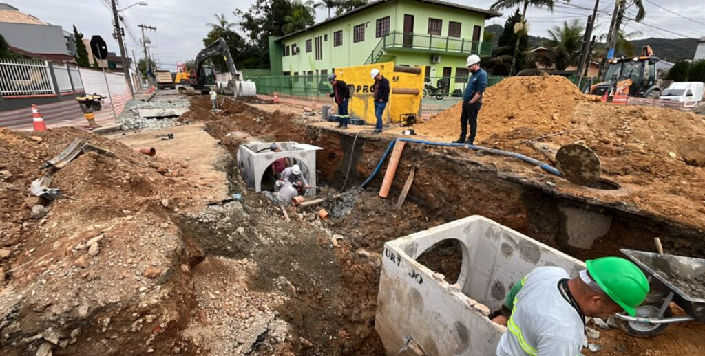 Obras para acesso à Ponte Joinville avançam e mantêm trânsito interditado no bairro Boa Vista