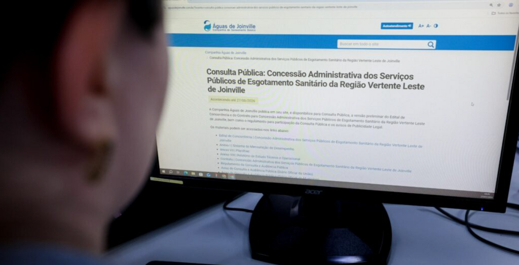 Projeto de R$ 650 milhões para ampliar rede de esgoto em Joinville entra em consulta pública