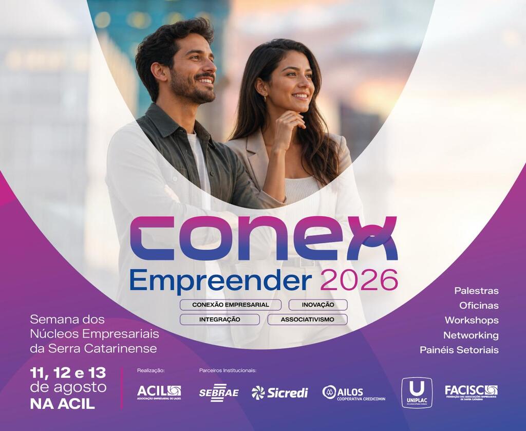 Conex Empreender 2026 reunirá lideranças e empresários em três dias de capacitação, integração e networking