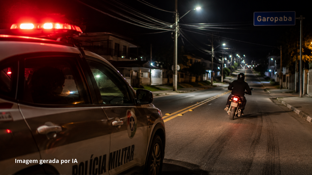 Motociclista ignora ordem de parada e escapa após perseguição da PM em Garopaba