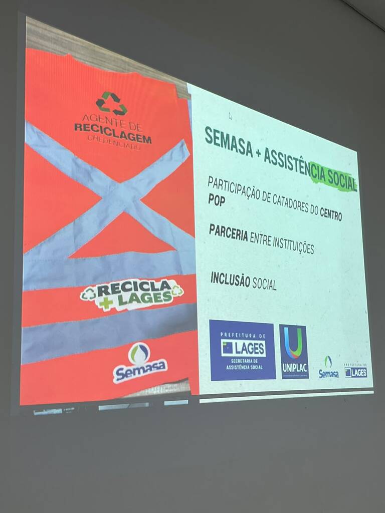 Parceria entre Prefeitura, Semasa, Secretaria Municipal da Assistência Social e Uniplac promove Formação de Catadores de Materiais Recicláveis: Educação ambiental, inclusão social e sustentabilidade no Programa Recicla + Lages