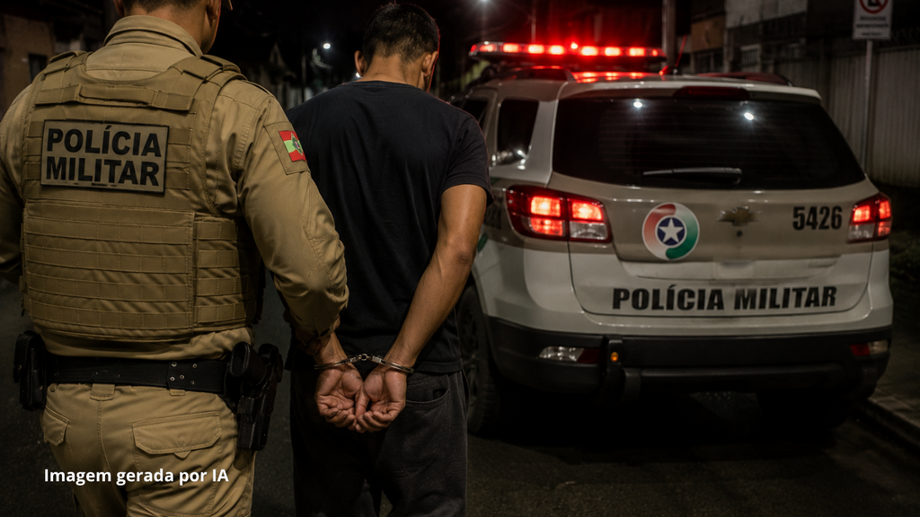Procurado por tráfico de drogas é localizado e preso pela Polícia Militar em Imbituba