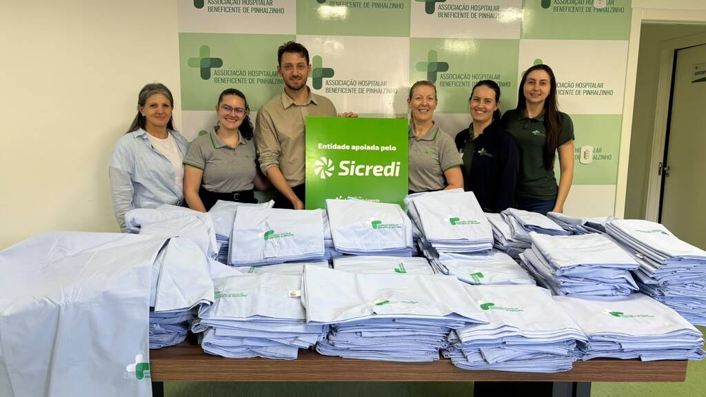 Hospital de Pinhalzinho renova enxoval com apoio de entidades parceiras