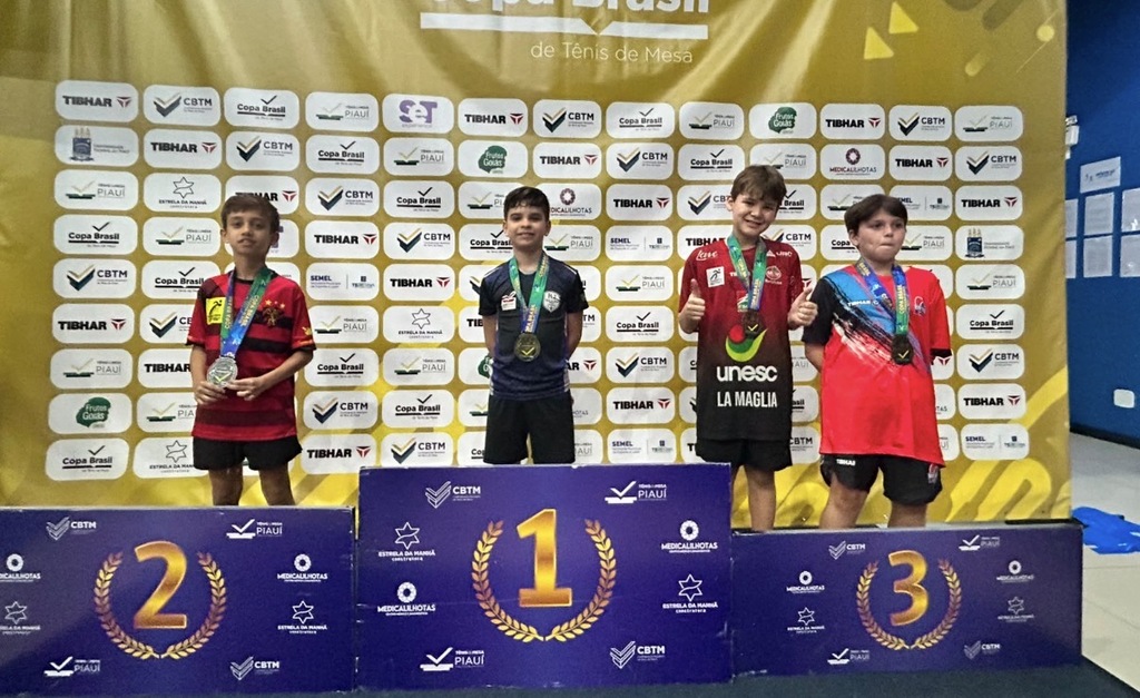 Atleta do Mampituba/FME Criciúma/Unesc conquista bronze na Copa Brasil de Tênis de Mesa