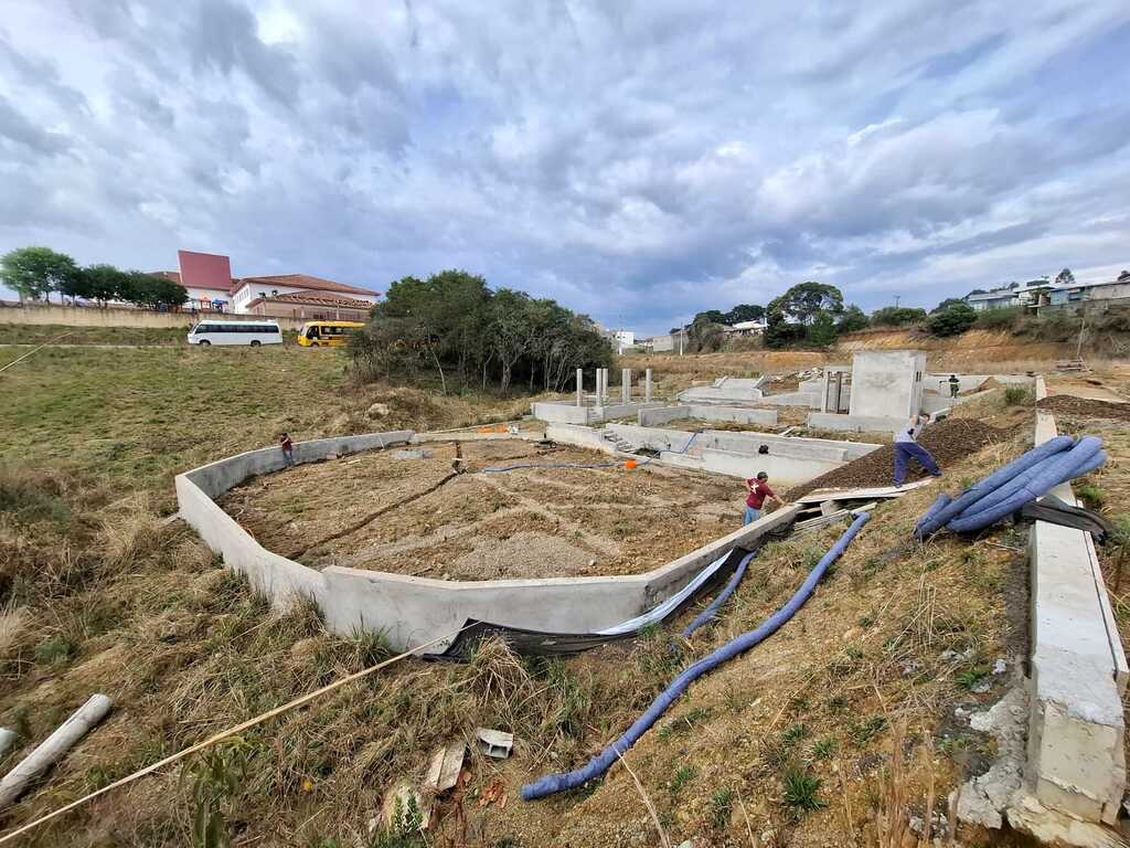 Prefeitura de Bocaina do Sul retoma obras da praça após conclusão de novo processo licitatório