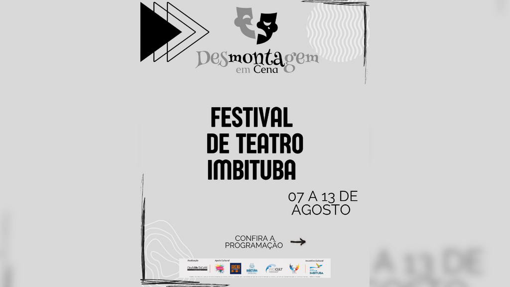 Uma semana de teatro gratuito vai transformar Imbituba em palco de cultura