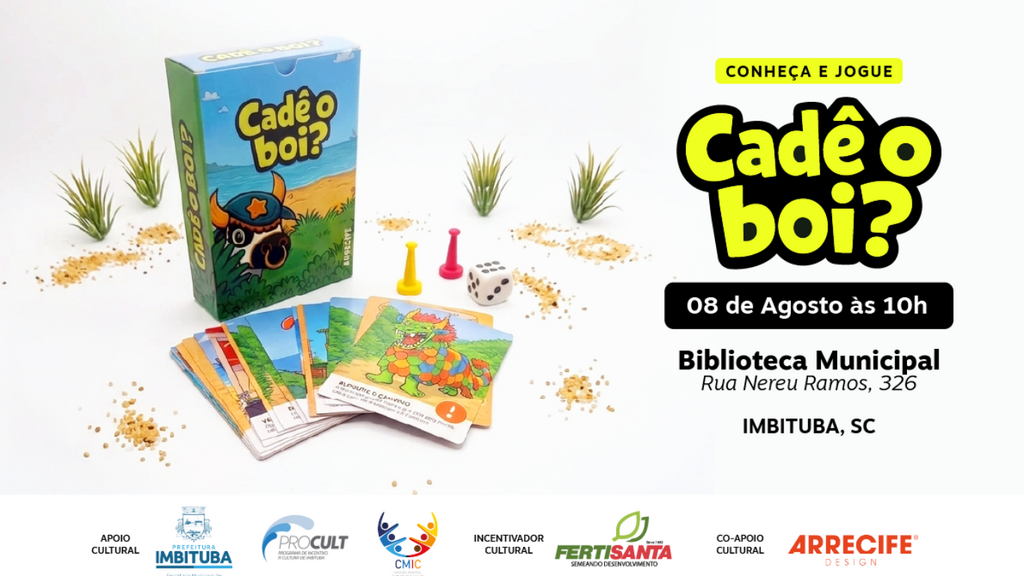 Imbituba receberá o lançamento do jogo cultural 