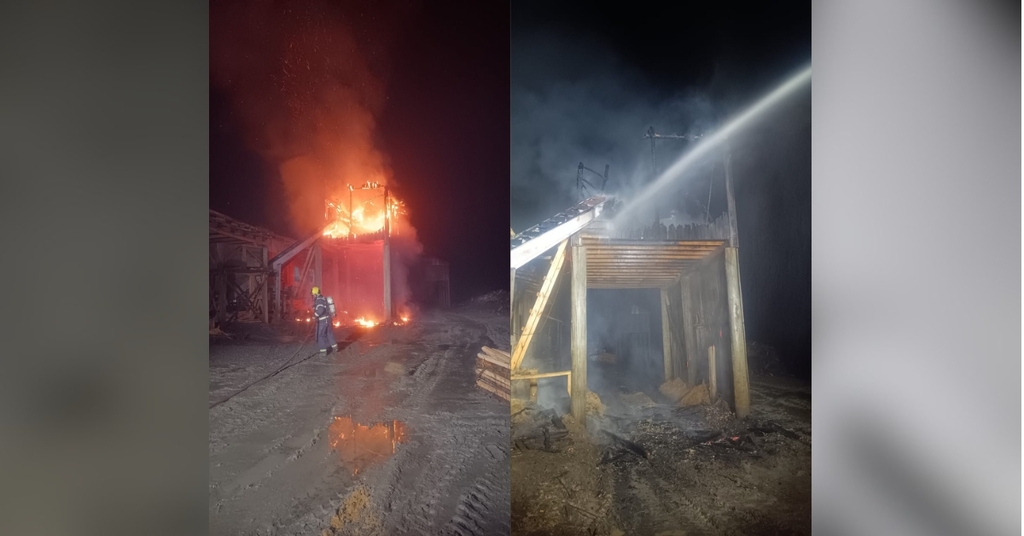 Incêndio em silo de madeireira causa prejuízo estimado em R$ 30 mil em Pouso Redondo