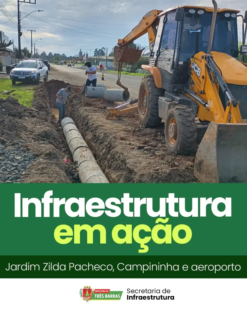 Obras que transformam: Infraestrutura avança no interior e garante mais trafegabilidade para Três Barras