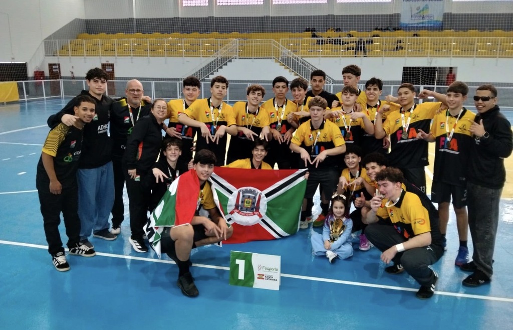 Com título no handebol e no futsal masculino, Criciúma fica em segundo lugar geral na etapa regional da Olesc