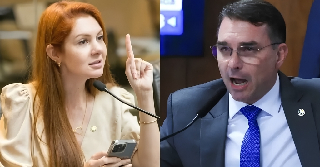 Flávio Bolsonaro “proíbe” Ana Campagnolo de usar a imagem dele na campanha caso deputada não declare apoio a Carlos