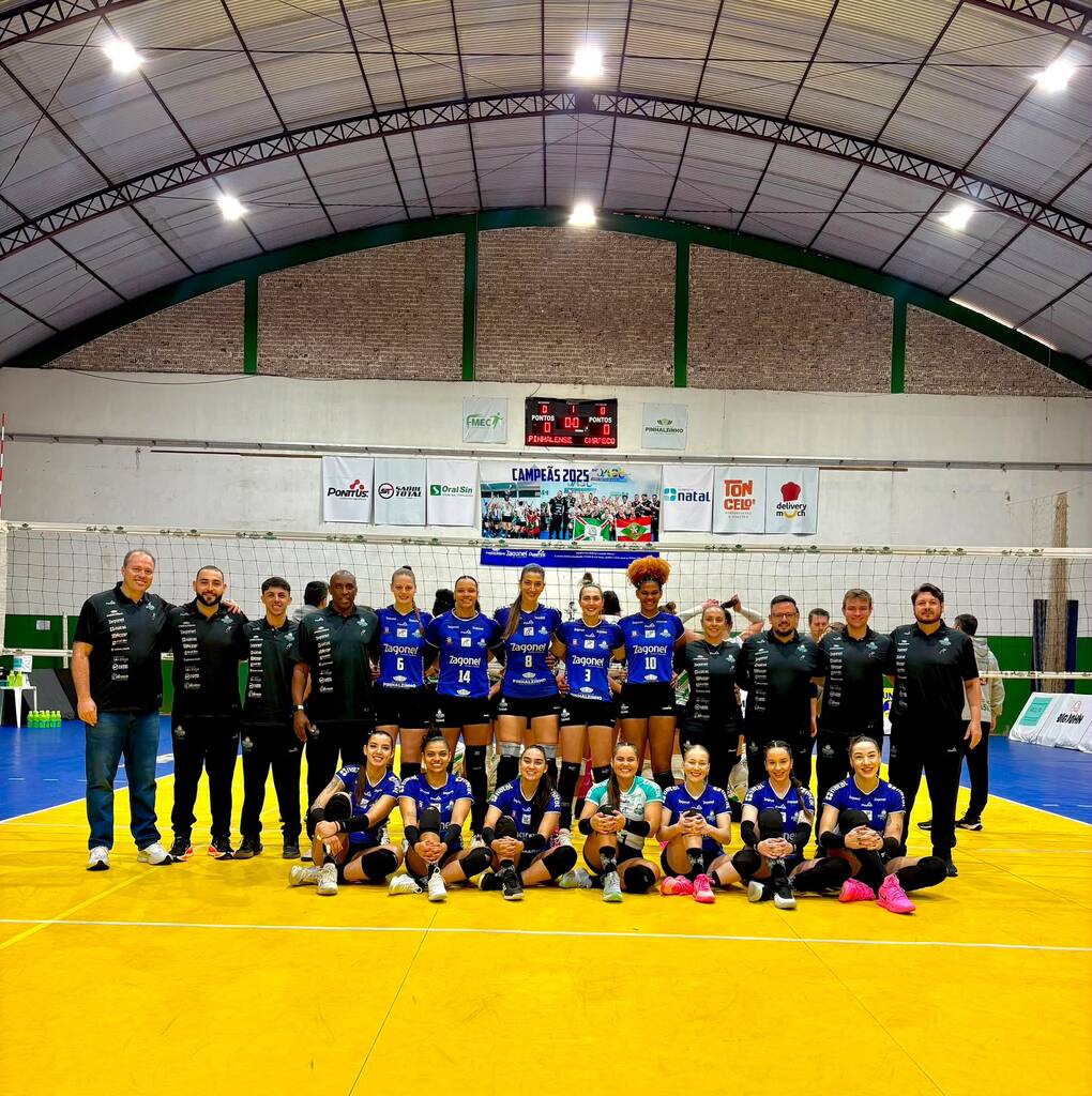 Pinhalense Zagonel Voleibol estreia com vitória no Campeonato Estadual