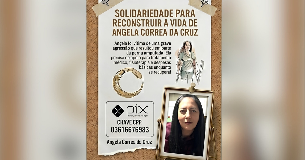 Vaquinha solidária busca apoio para recuperação de Angela Corrêa da Cruz em Rio do Campo