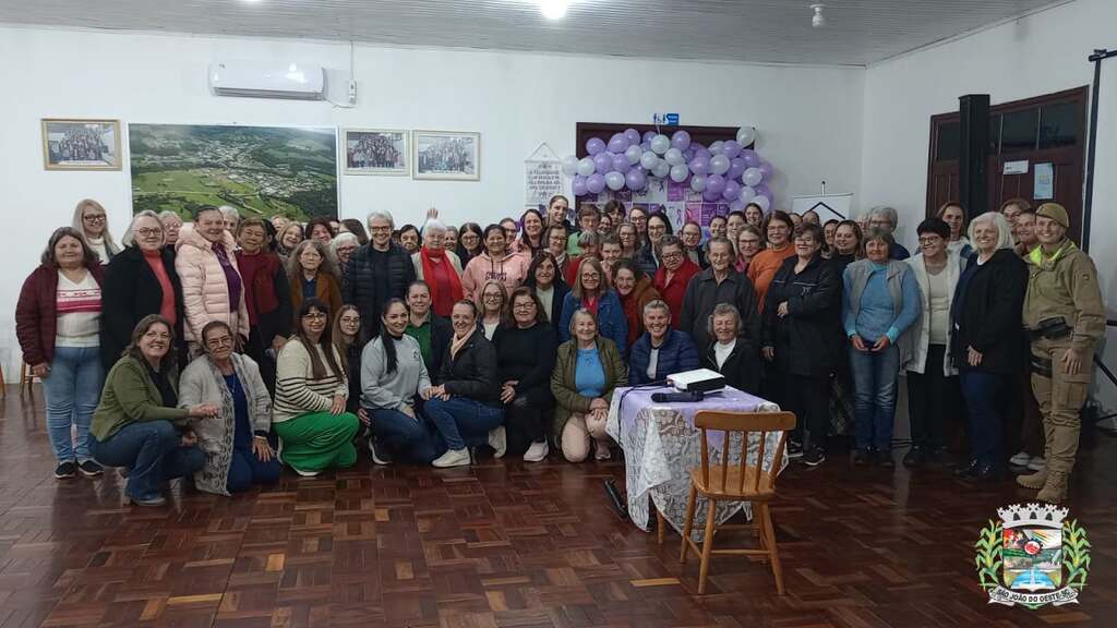 Roda de conversa reúne expressivo número de mulheres em ação do Agosto Lilás em São João do Oeste