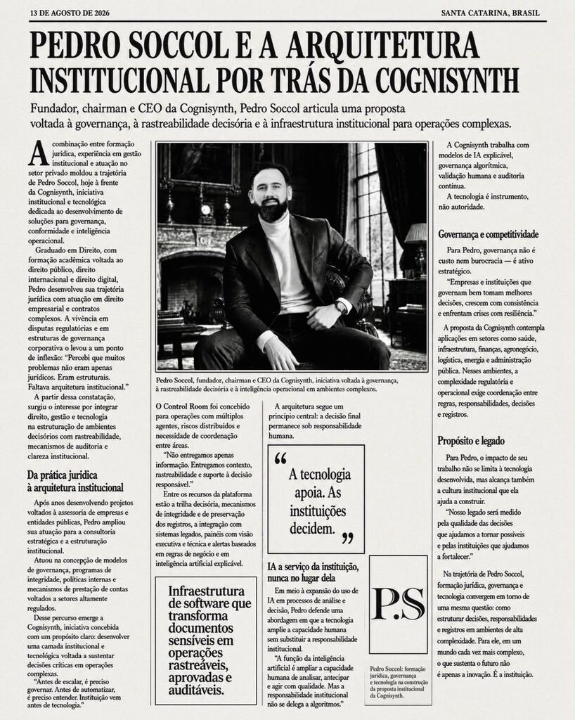 Da formação de municípios à governança digital: uma nova geração transforma uma história familiar em tecnologia institucional