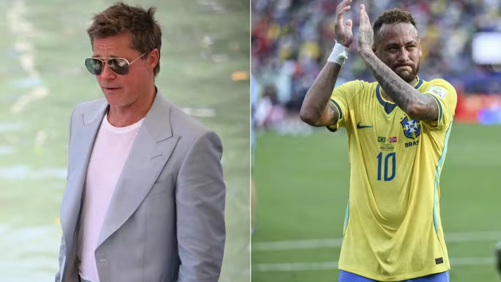 Brad Pitt detona atuação de jogadores e diz que poderia ensinar Neymar a simular faltas