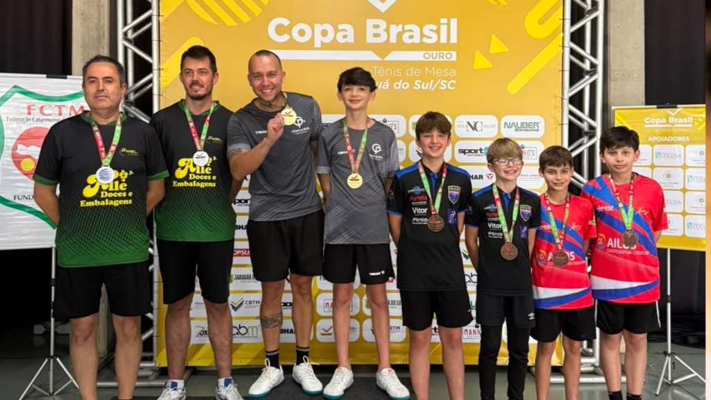 Dupla canoinhense conquista vice-campeonato na Copa Brasil Ouro de Tênis de Mesa