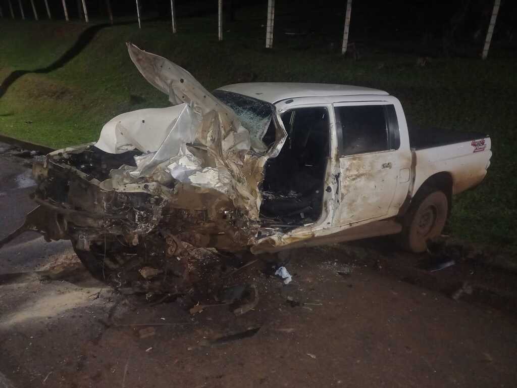 Acidente na SC-350 deixa uma pessoa ferida e arma de fogo é apreendida em caminhonete em Caçador