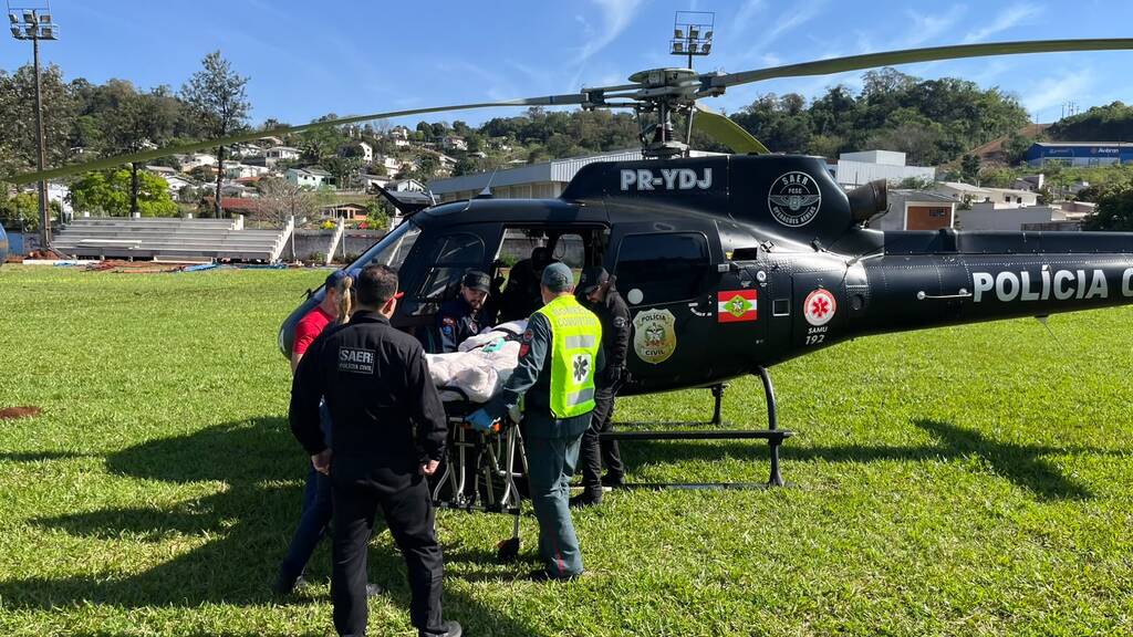 Idoso de 80 anos é transferido de Palmitos para Xanxerê após infarto