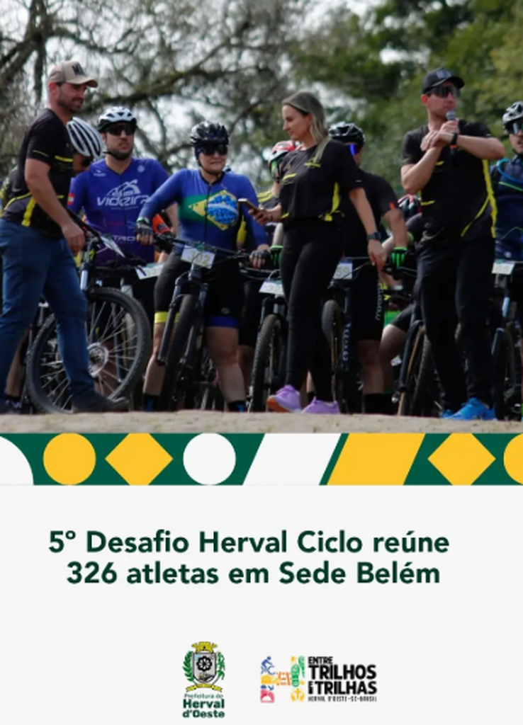 5º Desafio Herval Ciclo movimenta a cidade reunindo 326 atletas