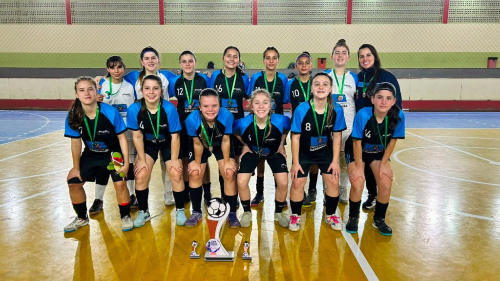 Escolinha da FMEL/Prefeitura conquista títulos no sub-12 e sub-14 da Copa da Amizade de Futsal Feminino de Fraiburgo