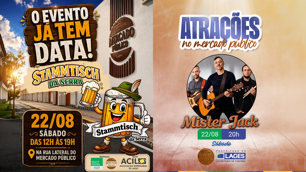 Mercado Público tem uma programação especial para este sábado, reunindo chopp, música e gastronomia