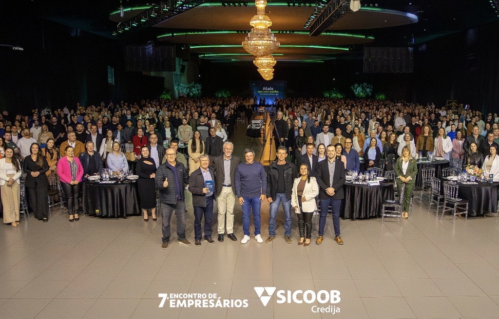 Sicoob Credija realiza 8º Encontro de Empresários com palestra de Edgar Madruga
