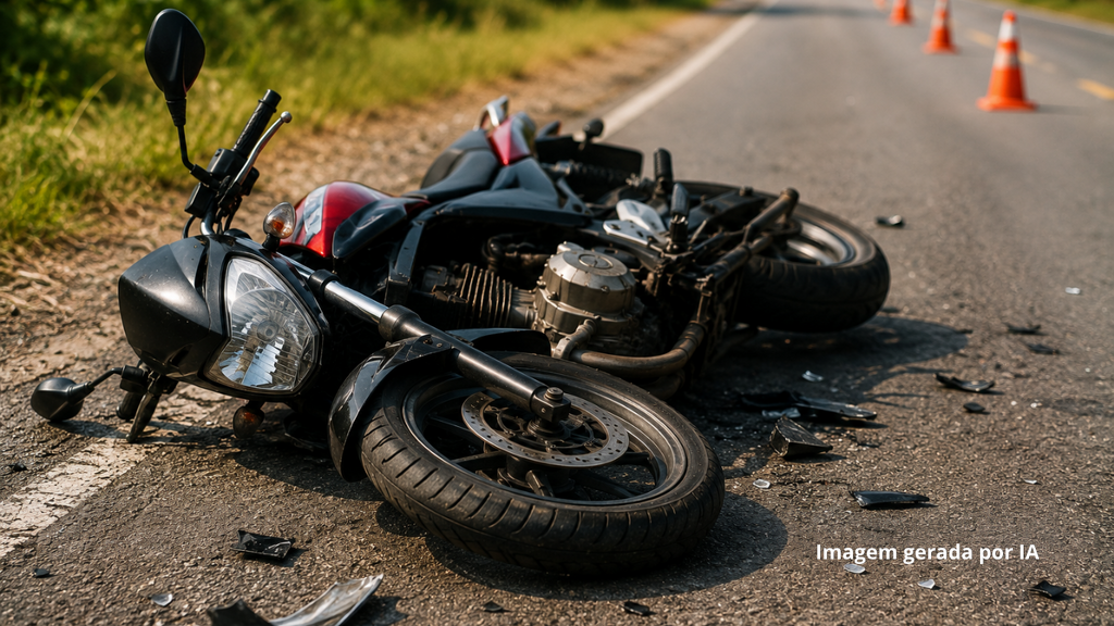 Motociclista sofre ferimentos graves após queda na SC-434, em Imbituba