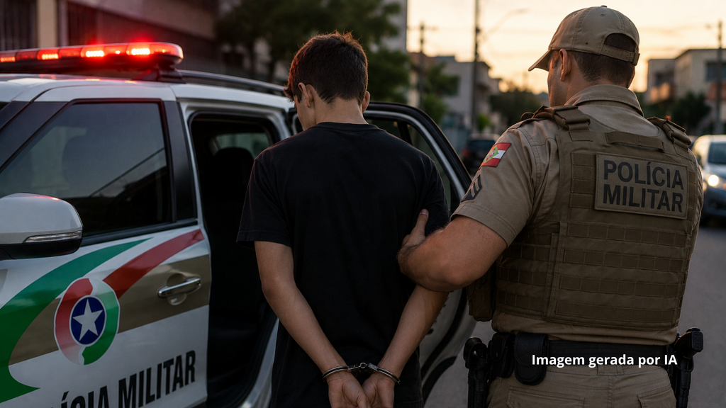 Adolescente é apreendido com porções de drogas prontas para entrega em Imbituba