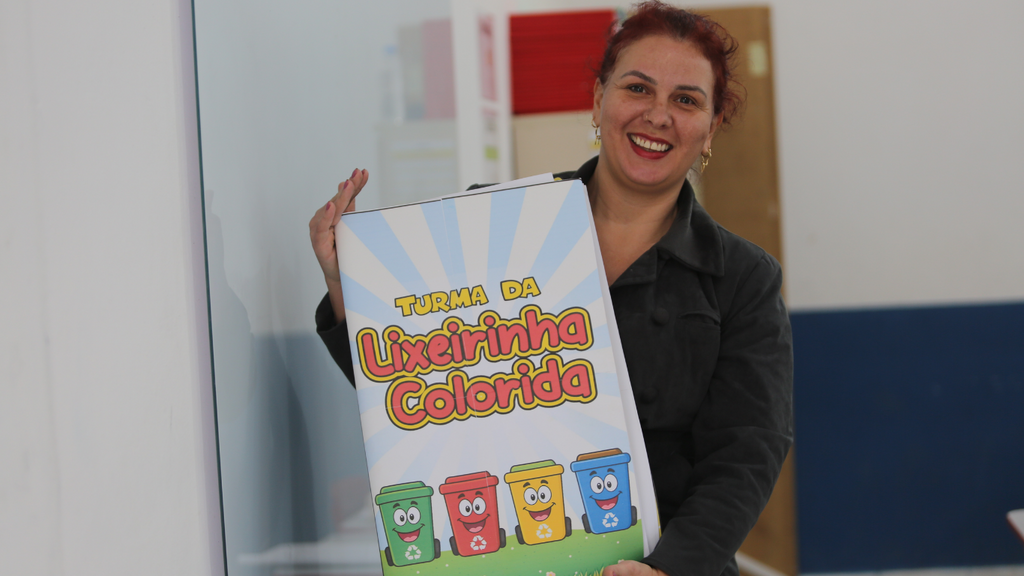 Você sabe onde joga seu lixo? Alunos aprendem sobre reciclagem e sustentabilidade em Imbituba