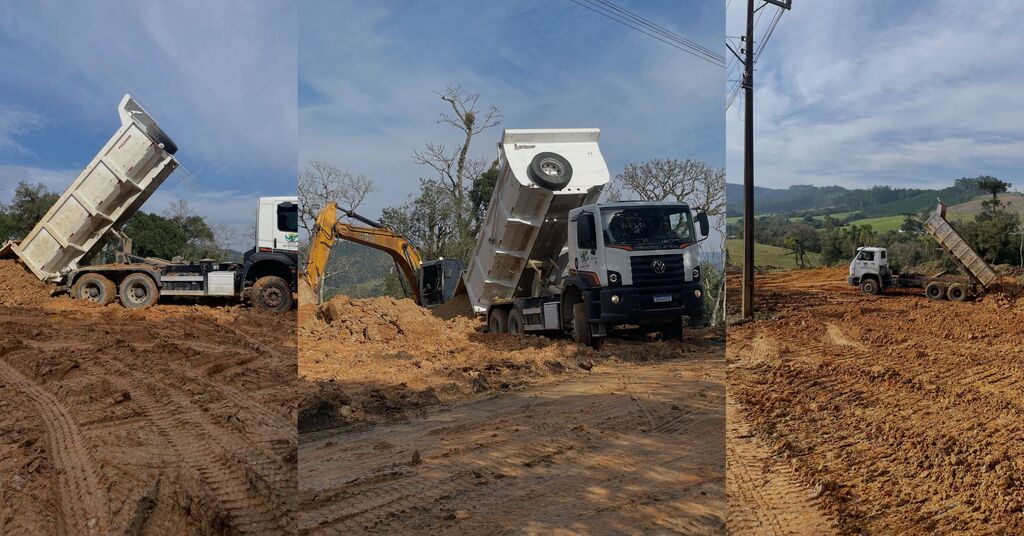 Terraplanagem avança no terreno que receberá moradias do Casa Catarina em Rio do Campo