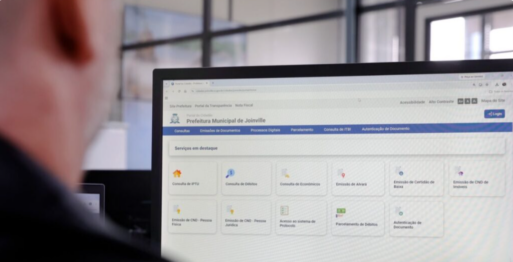 Novo Portal do Cidadão entra em operação reunindo vários serviços da Prefeitura de Joinville em uma única plataforma